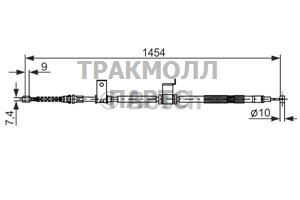 ТРОС РУЧНОГО ТОРМОЗА - 1987482294