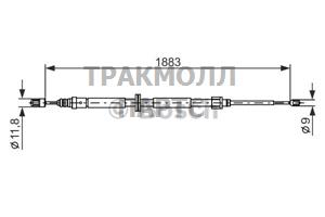 ТРОС СТОЯНОЧНОГО ТОРМОЗА - 1987482302