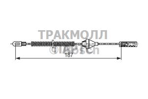 ТОРМОЗНОЙ ТРОС - 1987482382