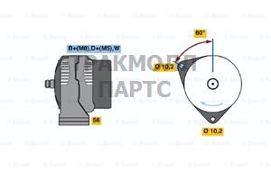 ГЕНЕРАТОР  14V 150A - 0123515501