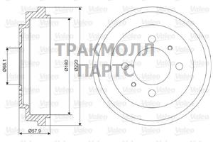 Барабан тормозной - 237061