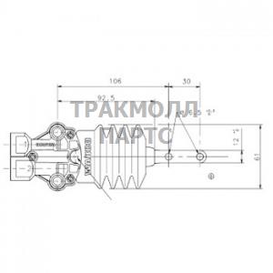 Кран уровня пола кабины скания 113