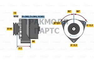 ГЕНЕРАТОР BOSCH - 0120488278