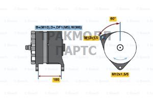 ГЕНЕРАТОР  28V 180A - 0120689547