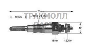 GLOW PLUG DELPHI - HDS257