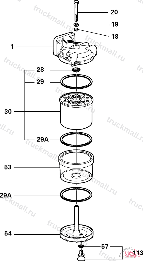 FUEL FILTER ASSEMBLY DELPHI - 5836B090