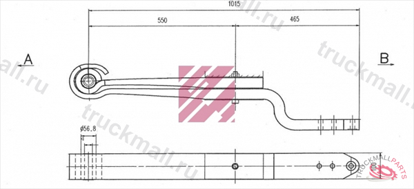 Рессора BPW о.н. 0508212770 M1015300 ER0508212770 MARSHALL - M1015300