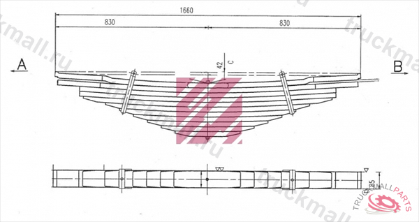 РЕССОРА ЗАДНЯЯ - M1020500