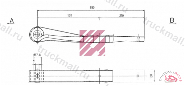 Рессора SAF о.н. 3155102900 M1035500 ER3155102900 MARSHALL - M1035500