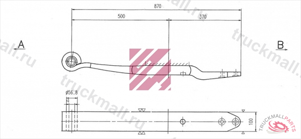 Рессора малолистовая в сборе - M1045300