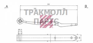 Рессора BPW о.н. 0508213560 M1051300 ER0508213560 MARSHALL - M1051300