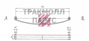 Рессора Fiat о.н. 1329806080 M1056500 ER1329806080 MARSHALL - M1056500