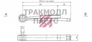 Рессора Scania о.н. 1377804 M1063200 ER1381882 MARSHALL - M1063200