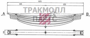 Рессора Mercedes о.н. 9483201405 M1077000 MARSHALL - M1077000