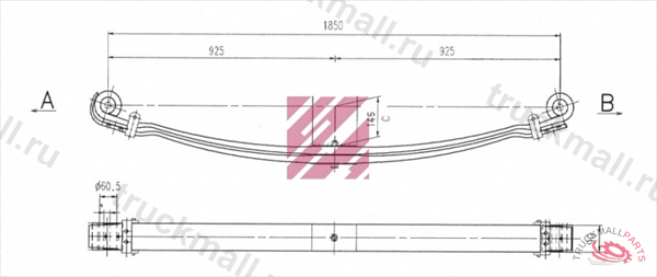 РЕССОРА ПЕРЕДНЯЯ - M1118800
