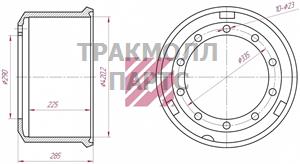 Барабан тормозной - M1900188