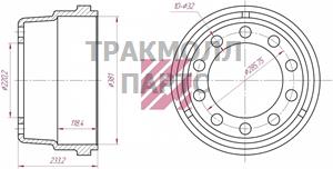 Барабан тормозной - M1900195