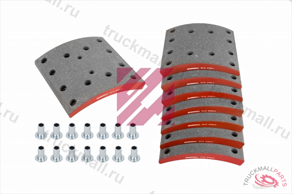 Накладки торм. компл. 1 рем. с заклеп - M2191161