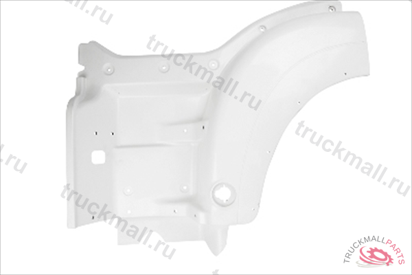 Крыло корпус подножки с отверстиями белый пластик - M3091420