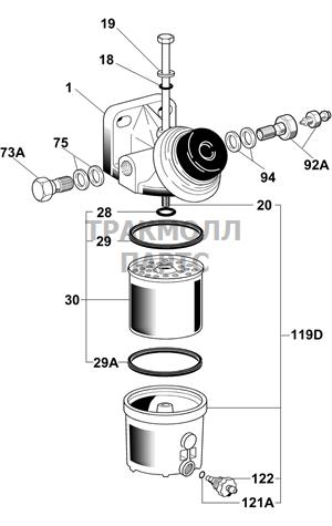 FUEL FILTER ASSEMBLY DELPHI - 6260B640B